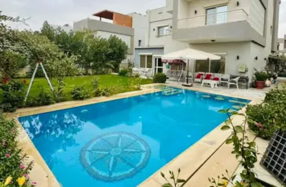 Twin House - 5 Bedrooms - 4 Bathrooms for sale in Zayed Dunes Complex - 6th District - Sheikh Zayed City - Giza
