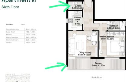 Apartment - 1 Bedroom - 2 Bathrooms for sale in Hyde Park - 5th Settlement Compounds - The 5th Settlement - New Cairo City - Cairo