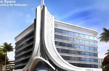 Office Space - Studio - 1 Bathroom for rent in Cairo Capital Center - North Teseen St. - The 5th Settlement - New Cairo City - Cairo