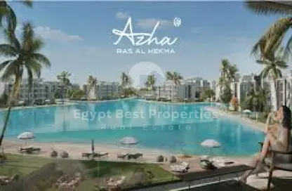 Chalet - 2 Bedrooms - 2 Bathrooms for sale in Azha North - Ras Al Hekma - North Coast