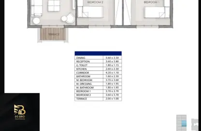 شقة - 3 غرف نوم - 2 حمامات للبيع في ماونتن فيو اكزاكتف - حى الاندلس - مدينة القاهرة الجديدة - القاهرة