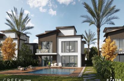 Villa - 3 Bedrooms - 3 Bathrooms for sale in Creek Town - The 1st Settlement - New Cairo City - Cairo