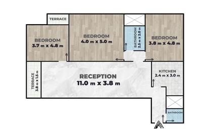 Apartment - 3 Bedrooms - 2 Bathrooms for sale in Janaklees - Hay Sharq - Alexandria