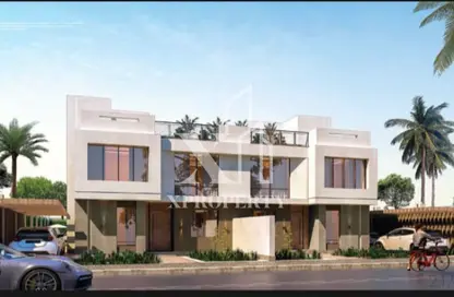 Twin House - 5 Bedrooms - 4 Bathrooms for sale in New Zayed City - Sheikh Zayed City - Giza