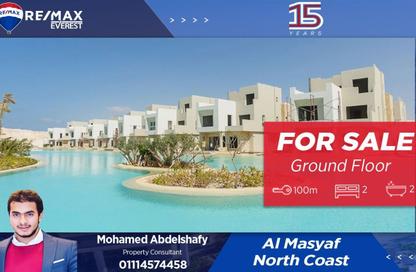 Chalet - 2 Bedrooms - 2 Bathrooms for sale in Al Masyaf - Ras Al Hekma - North Coast