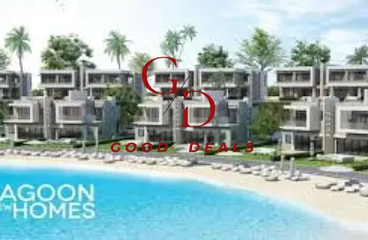 شاليه - 2 غرف نوم - 2 حمامات للبيع في ازها الساحل الشمالي - راس الحكمة - الساحل الشمالي