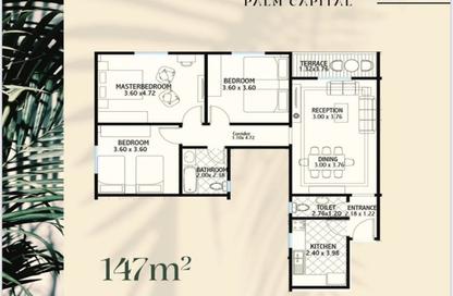 Apartment - 3 Bedrooms - 2 Bathrooms for sale in Palm Capital - Shorouk City - Cairo