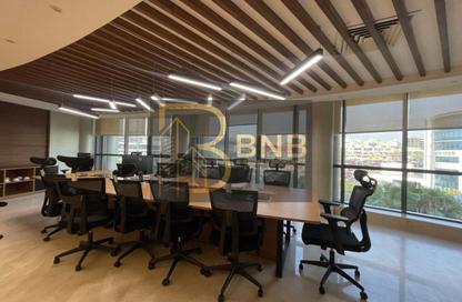 Full Floor - Studio - 3 Bathrooms for rent in Bank Center Street - South Teseen St. - The 5th Settlement - New Cairo City - Cairo