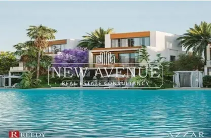 تاون هاوس - 3 غرف نوم - 4 حمامات للبيع في آزار آيلند - قسم الضبعة - الساحل الشمالي