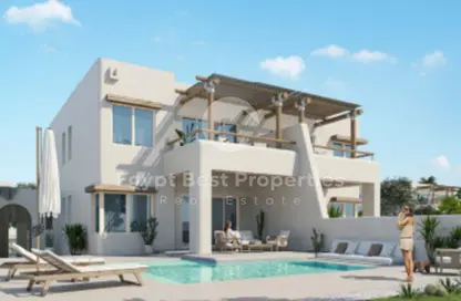 فيلا - 4 غرف نوم - 5 حمامات للبيع في هاسيندا وترز - قسم الضبعة - الساحل الشمالي