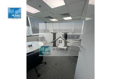 Half Floor - Studio - 5 Bathrooms for rent in Bank Center Street - South Teseen St. - The 5th Settlement - New Cairo City - Cairo