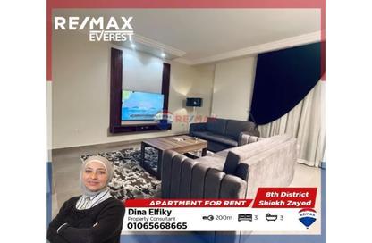 Apartment - 3 Bedrooms - 3 Bathrooms for rent in 9th District - Sheikh Zayed City - Giza