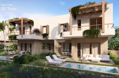 Twin House - 5 Bedrooms - 5 Bathrooms for sale in Ramla Lakeside - Qesm Ad Dabaah - North Coast