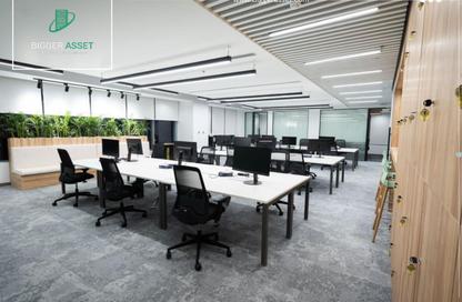 Office Space - Studio - 7+ Bathrooms for rent in Cairo Festival City - North Investors Area - New Cairo City - Cairo