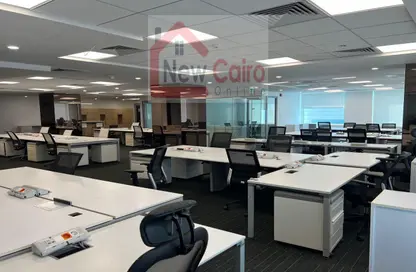 Office Space - Studio - 2 Bathrooms for rent in Bank Center Street - South Teseen St. - The 5th Settlement - New Cairo City - Cairo