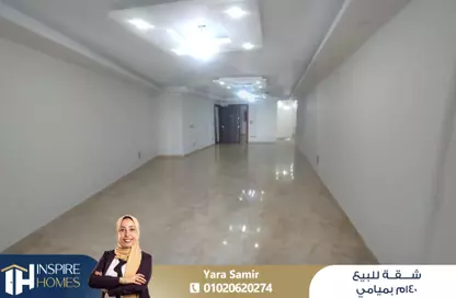شقة - 2 غرف نوم - 2 حمامات للبيع في طريق الجيش - ميامي - حي اول المنتزة - الاسكندرية