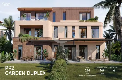 Townhouse - 3 Bedrooms - 3 Bathrooms for sale in Crescent Walk - 5th Settlement Compounds - The 5th Settlement - New Cairo City - Cairo
