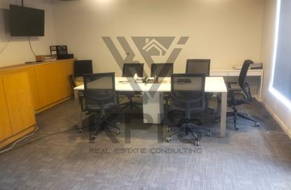 Office Space - Studio - 1 Bathroom for rent in Bank Center Street - South Teseen St. - The 5th Settlement - New Cairo City - Cairo