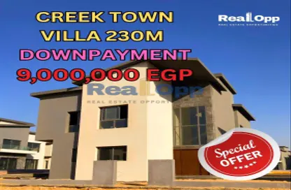 Villa - 3 Bedrooms - 4 Bathrooms for sale in Creek Town - The 1st Settlement - New Cairo City - Cairo