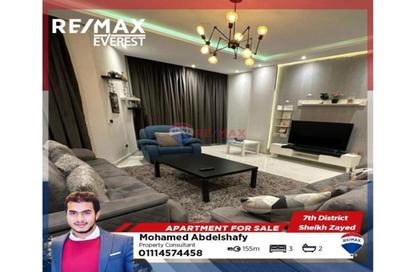 Apartment - 2 Bedrooms - 2 Bathrooms for sale in 7th District - Sheikh Zayed City - Giza