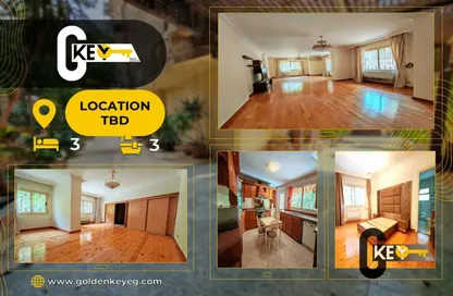 Apartment - 3 Bedrooms - 3 Bathrooms for rent in Degla Square - Degla - Hay El Maadi - Cairo