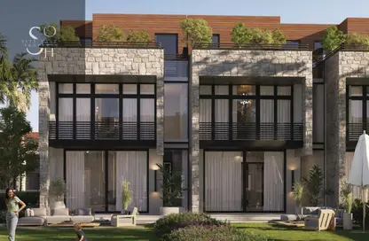 Townhouse - 3 Bedrooms - 3 Bathrooms for sale in Belong Villa Community - Al Wahat Road - 6 October City - Giza
