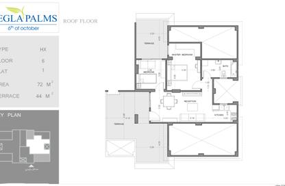 Apartment - 2 Bedrooms - 2 Bathrooms for sale in Degla Palms - Al Wahat Road - 6 October City - Giza