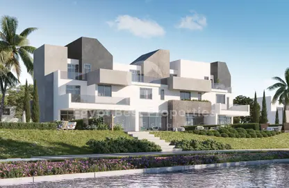 Twin House - 5 Bedrooms - 5 Bathrooms for sale in Rivers - New Zayed City - Sheikh Zayed City - Giza