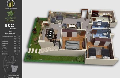 Apartment - 2 Bedrooms - 2 Bathrooms for sale in Bait Alwatan - New Obour City - Qalyubia