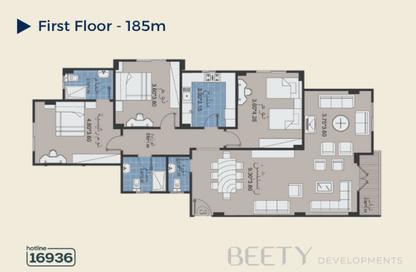 Apartment - 3 Bedrooms - 3 Bathrooms for sale in Bait Alwatan - The 5th Settlement - New Cairo City - Cairo
