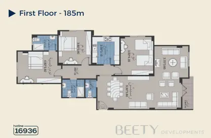 Apartment - 3 Bedrooms - 3 Bathrooms for sale in Bait Alwatan - The 5th Settlement - New Cairo City - Cairo