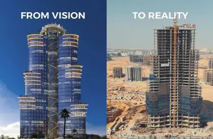 Office Space - Studio - 2 Bathrooms for sale in Nile Business City - Downtown Area - New Capital City - Cairo