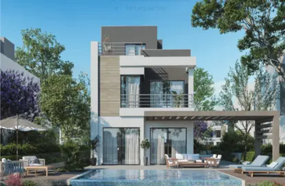 Twin House - 5 Bedrooms - 5 Bathrooms for sale in Palm Hills New Cairo - 5th Settlement Compounds - The 5th Settlement - New Cairo City - Cairo