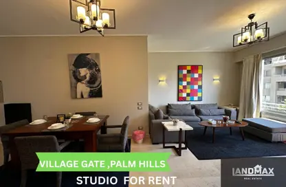 Apartment - 1 Bedroom - 1 Bathroom for rent in Palm Hills Village Gate - South Investors Area - New Cairo City - Cairo