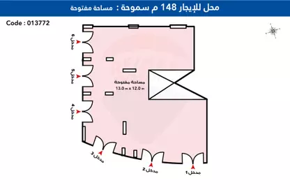 محل - استوديو للايجار في كوبرى 14 مايو - سموحة - حي شرق - الاسكندرية