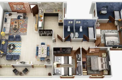 Apartment - 3 Bedrooms - 3 Bathrooms for sale in Bait Alwatan - The 5th Settlement - New Cairo City - Cairo