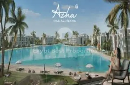 Chalet - 2 Bedrooms - 3 Bathrooms for sale in Azha North - Ras Al Hekma - North Coast