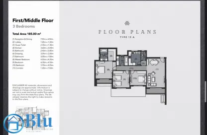 Apartment - 3 Bedrooms - 3 Bathrooms for sale in New Giza - Cairo Alexandria Desert Road - 6 October City - Giza
