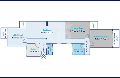 Apartment - 3 Bedrooms - 2 Bathrooms for sale in Al Geish Road - Glim - Hay Sharq - Alexandria