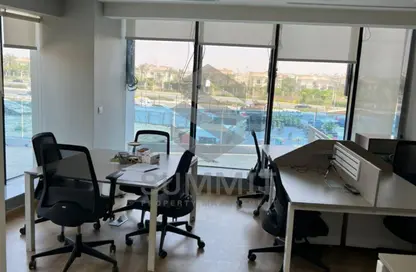 Office Space - Studio - 2 Bathrooms for rent in North Teseen St. - The 5th Settlement - New Cairo City - Cairo