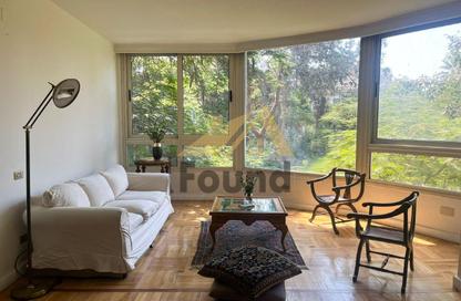 Apartment - 3 Bedrooms - 2 Bathrooms for rent in Taha Hussein St. - Zamalek - Cairo