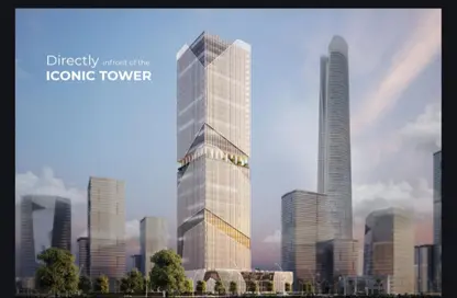 Office Space - Studio - 2 Bathrooms for sale in Taj Tower - Central Business District - New Capital City - Cairo