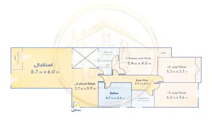 شقة - 3 غرف نوم - 3 حمامات للبيع في شارع كفر عبده - كفر عبده - رشدي - حي شرق - الاسكندرية