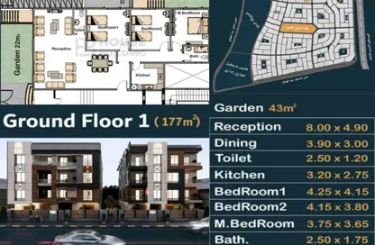 شقة - 3 غرف نوم - 3 حمامات للبيع في الحي الخامس - التجمع الخامس - مدينة القاهرة الجديدة - القاهرة