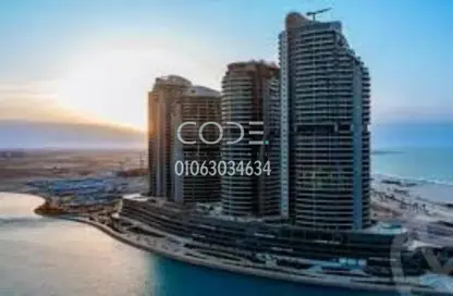 شقة - 4 غرف نوم - 3 حمامات للبيع في بيتش فرونت تاورز - مدينة العلمين الجديدة - العلمين - الساحل الشمالي