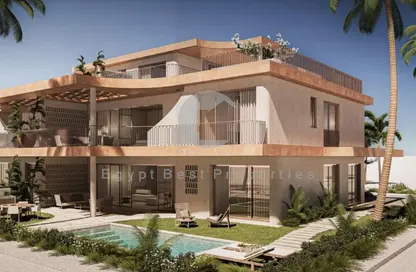 Chalet - 2 Bedrooms - 3 Bathrooms for sale in Ramla Lakeside - Qesm Ad Dabaah - North Coast