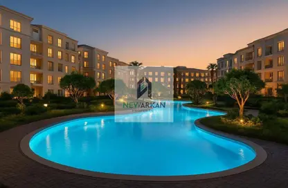 Apartment - 3 Bedrooms - 2 Bathrooms for sale in Tesla Residence - Al Wahat Road - 6 October City - Giza