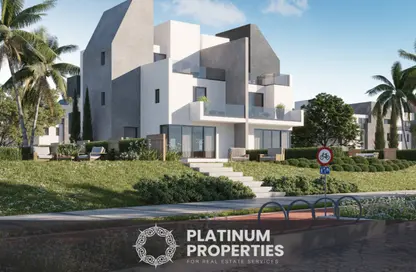 Twin House - 4 Bedrooms - 4 Bathrooms for sale in Rivers - New Zayed City - Sheikh Zayed City - Giza