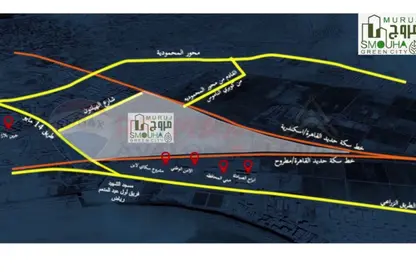 Apartment - 2 Bedrooms - 2 Bathrooms for sale in Vee Muruj - Smouha - Hay Sharq - Alexandria