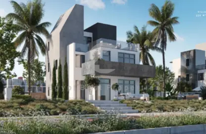 Twin House - 5 Bedrooms - 4 Bathrooms for sale in Rivers - New Zayed City - Sheikh Zayed City - Giza